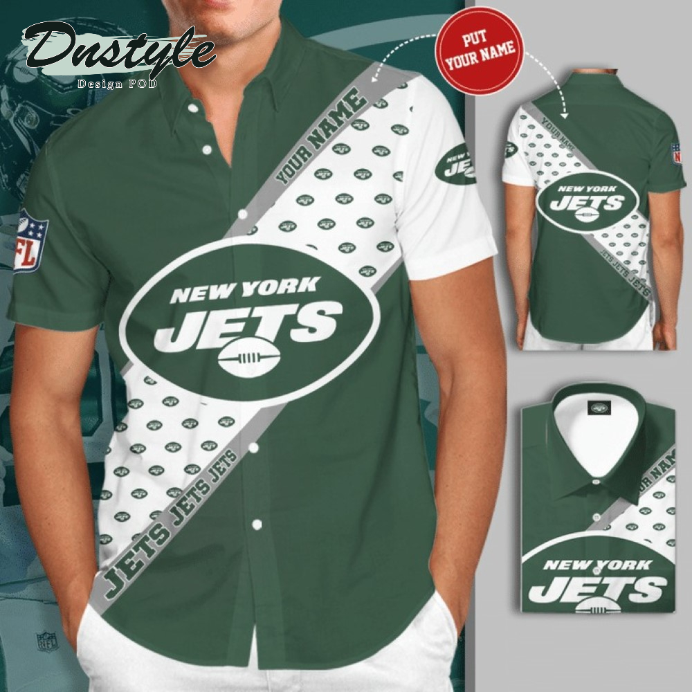 Personalized New York Jets Football Team Hawaiian Shirt