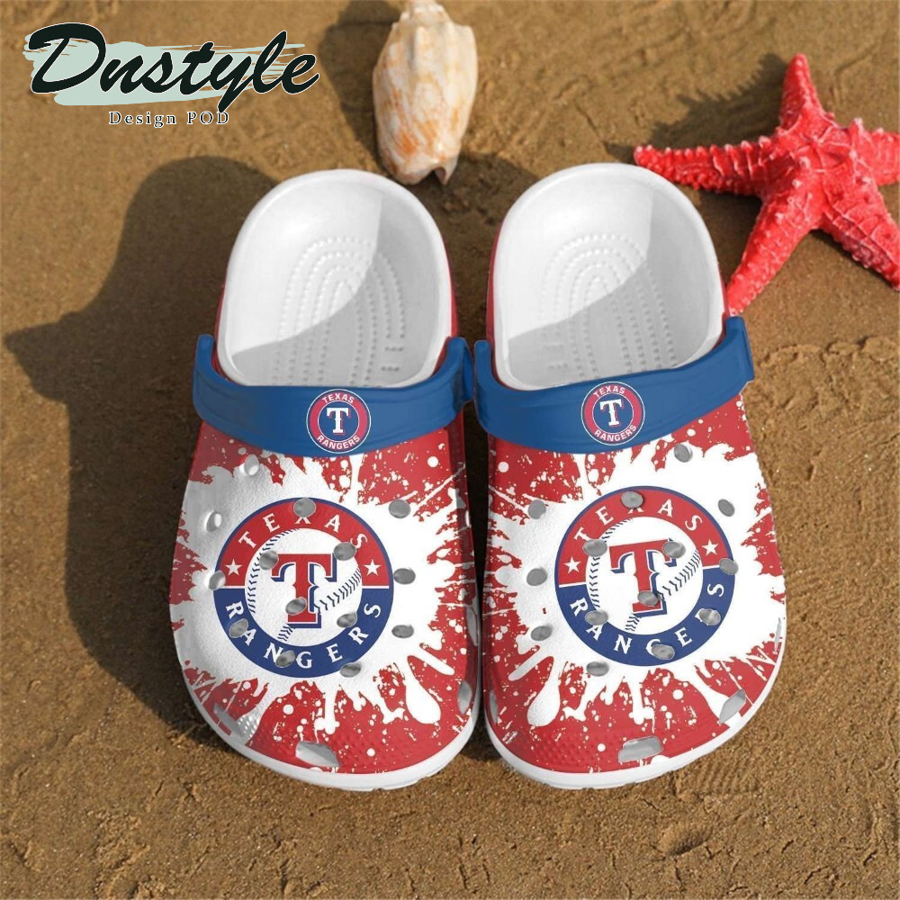 Texas Rangers Gift For MLB Fans Rubber Crocs Crocband Clogs