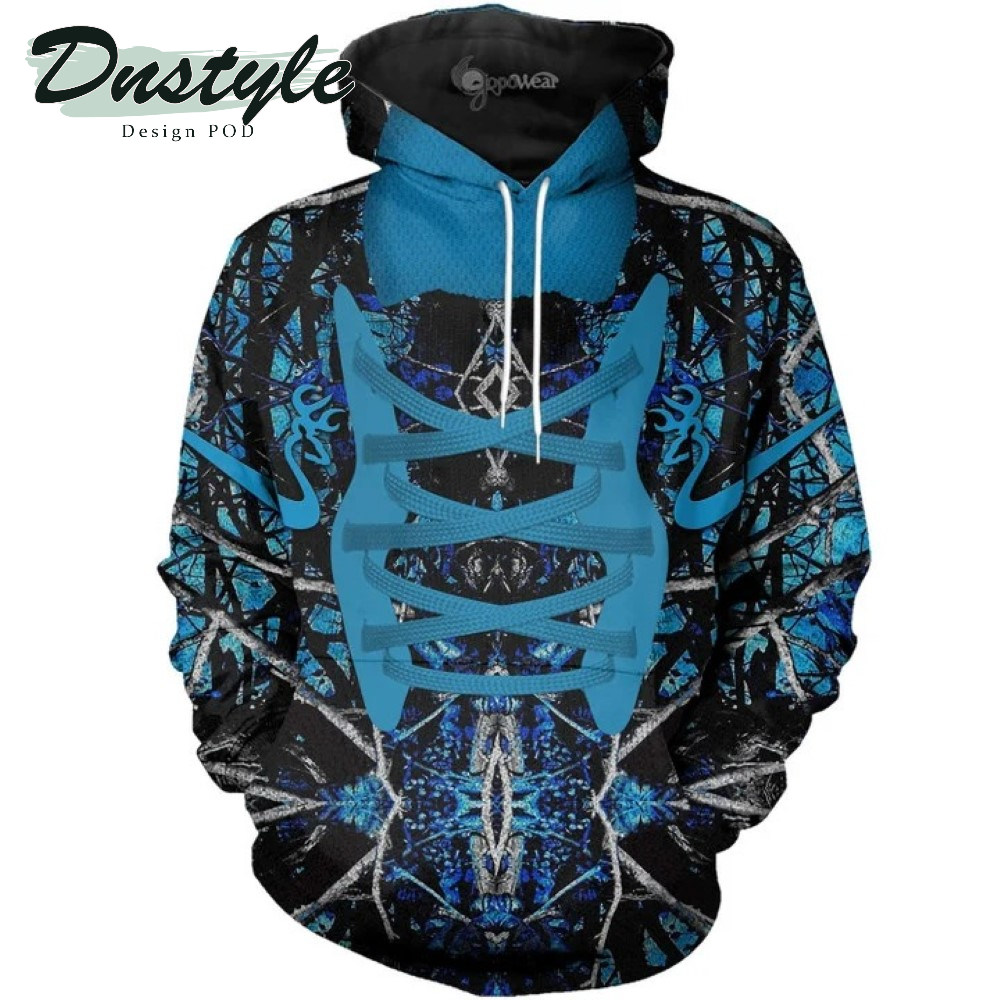 Muddy Girl Camo Blue 3D All Over Printed Hoodie