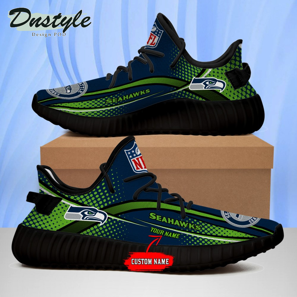 Seattle Seahawks Personalized Yeezy Boots Sneakers
