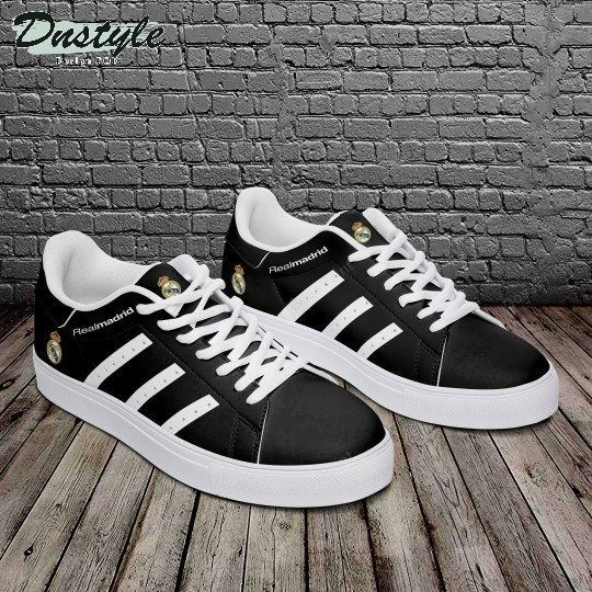 Real Madrid black stan smith low top shoes