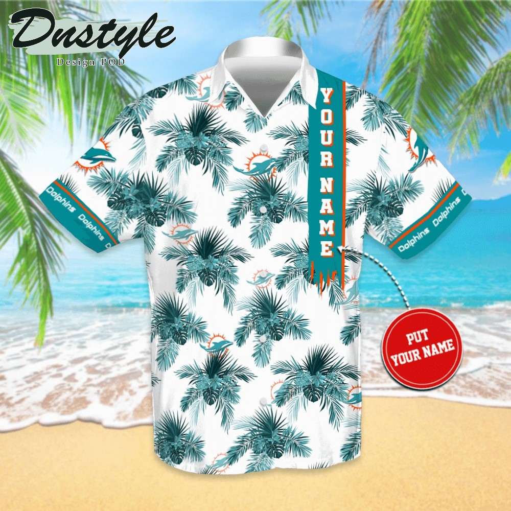 Personalized Miami Dolphins Hawaiian Shirt And Short #2