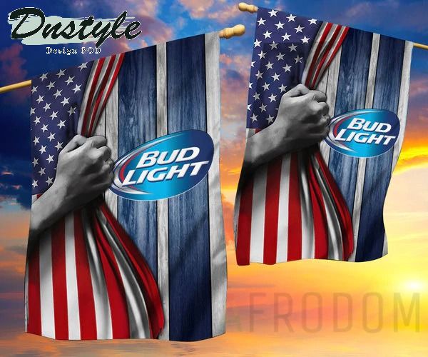 Bud Light Beer USA Flag