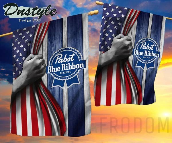 Pabst Blue Ribbon USA Flag