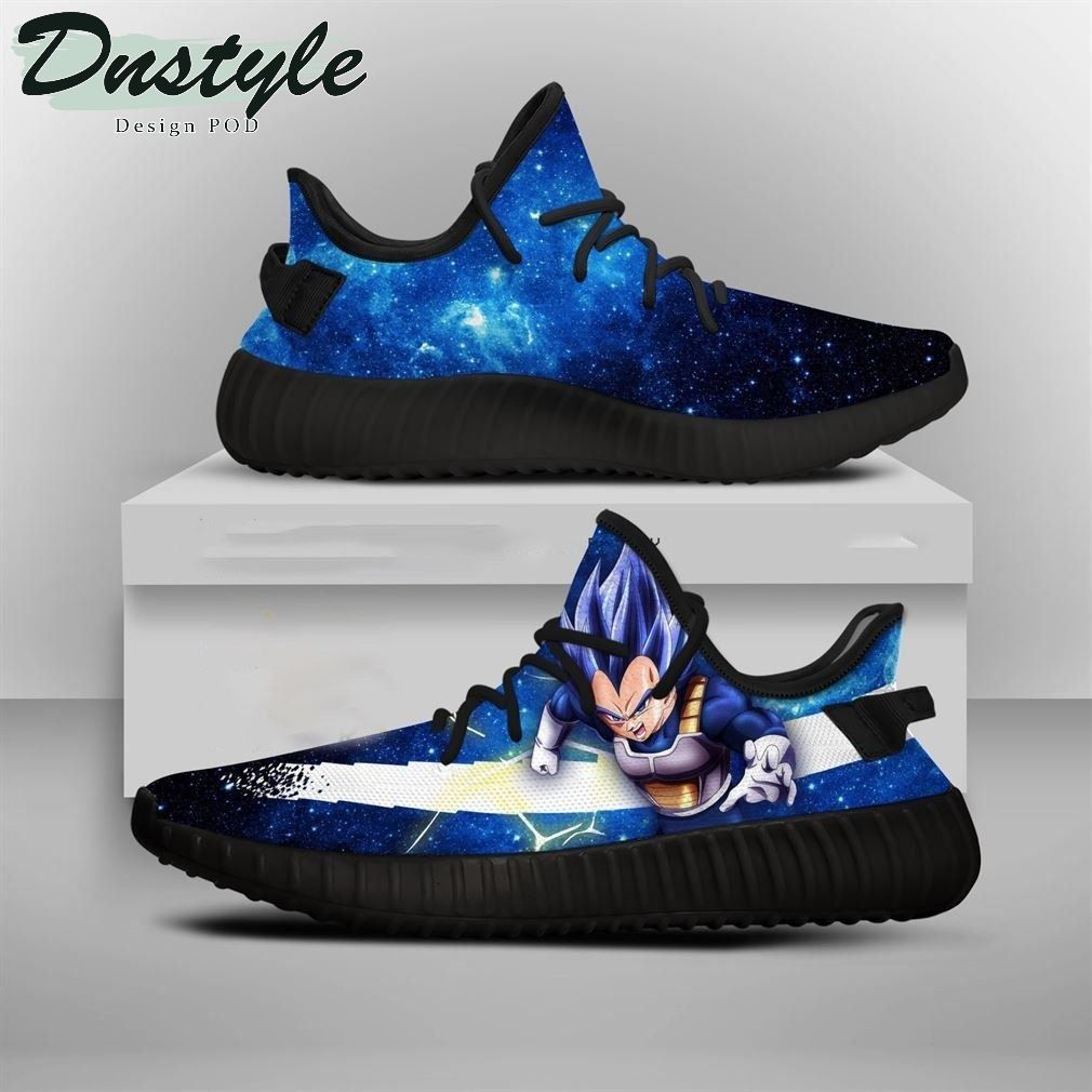 Dragon Ball Vegeta Deep Blue Galaxy Yeezy Shoes Sneakers