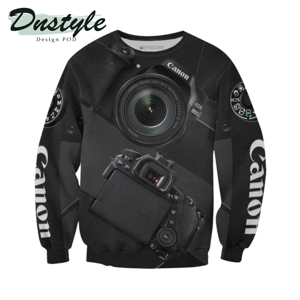 Camera Canon EOS 8D 3D All Over Printed Hoodie