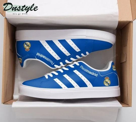 Real Madrid blue stan smith low top shoes