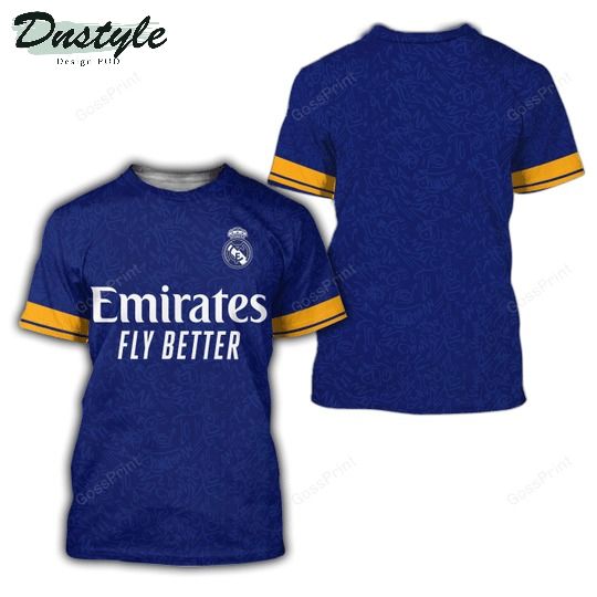 Real Madrid Emirates Fly Better Dark Blue 3d all over printed hoodie