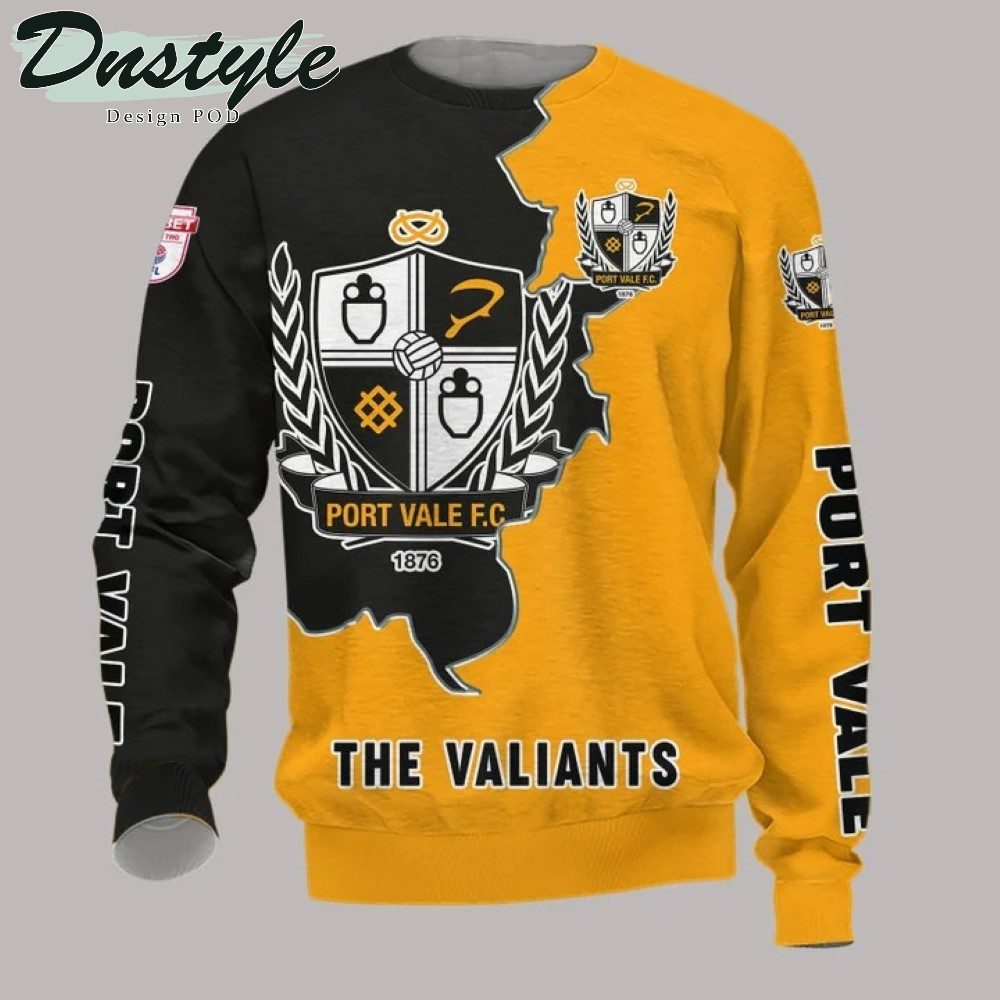 Port Vale The Valiants 3d All Over Printed Hoodie