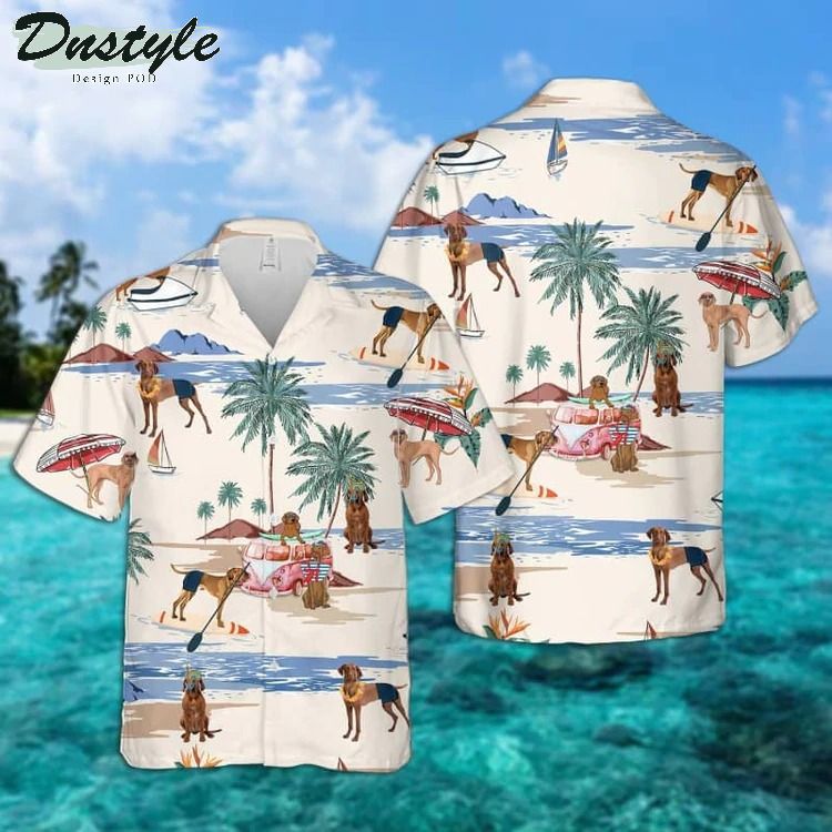 Vizsla Summer Beach Hawaiian Shirt