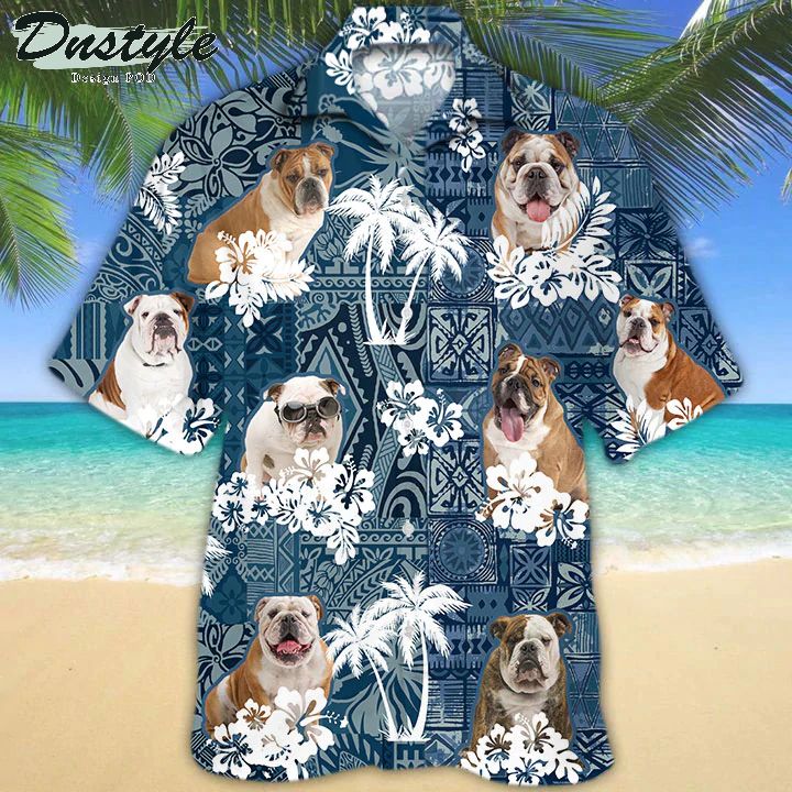 English Bulldog Hawaiian Shirt