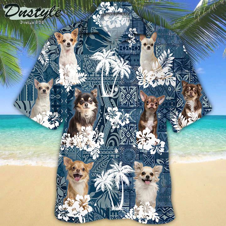 Chihuahua Tropical Aloha Hawaiian Shirt