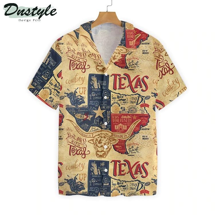 Texas Longhorns Vintage Hawaiian Shirt