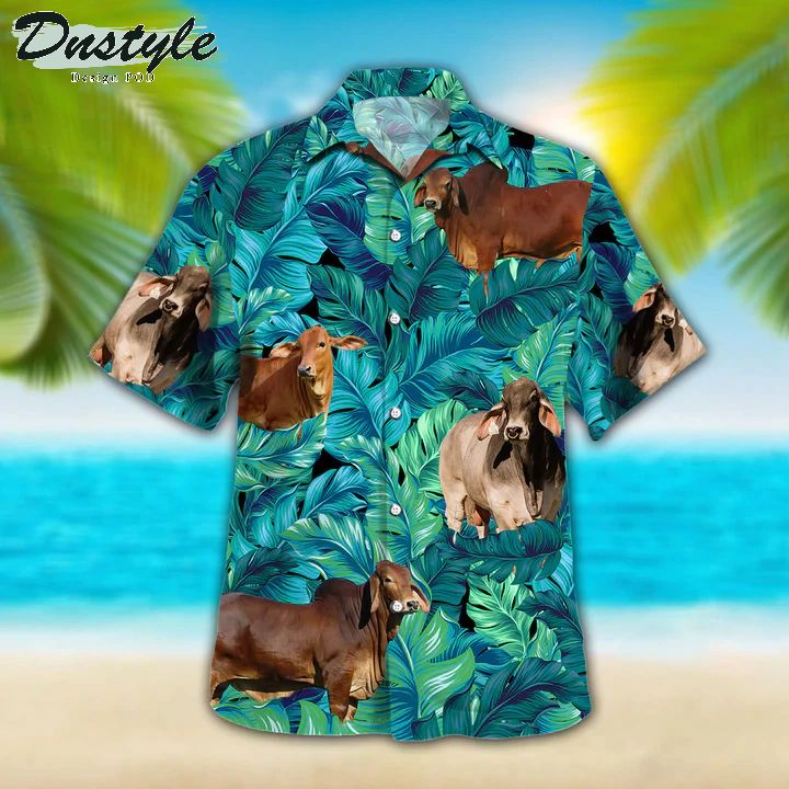 Brahman Cattle Lovers Hawaiian Shirt