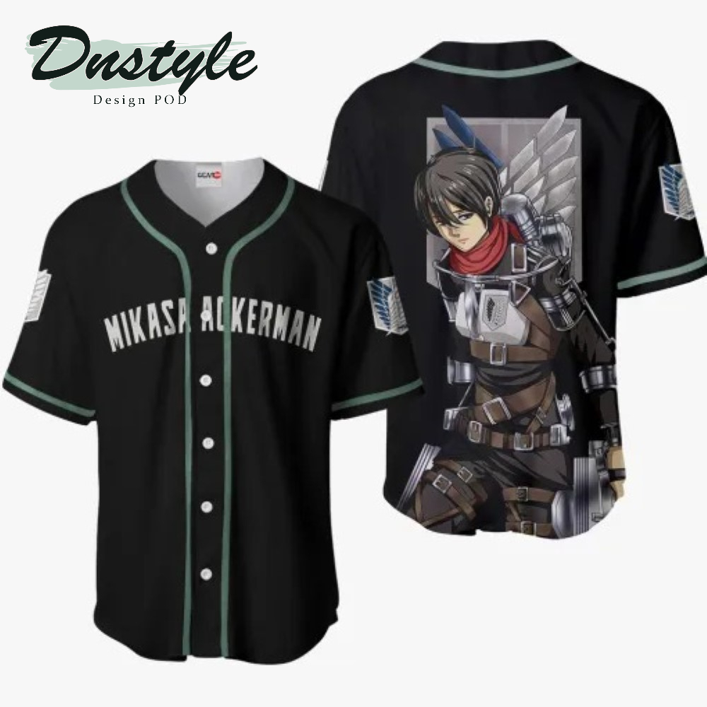 Mikasa Ackerman Anime Baseball Jersey