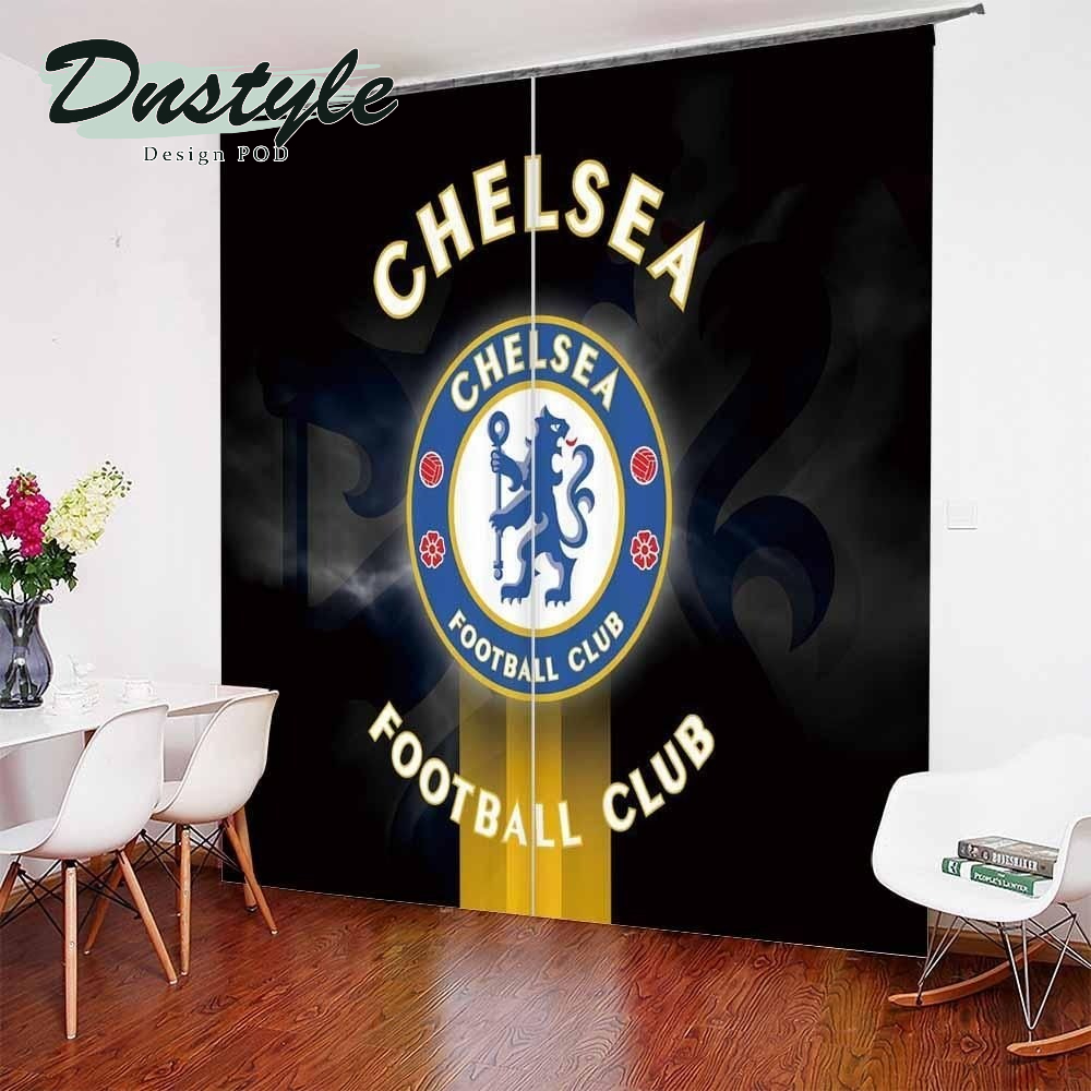 Chelsea Football Club Logo Shower Luxury Brand Window Curtains