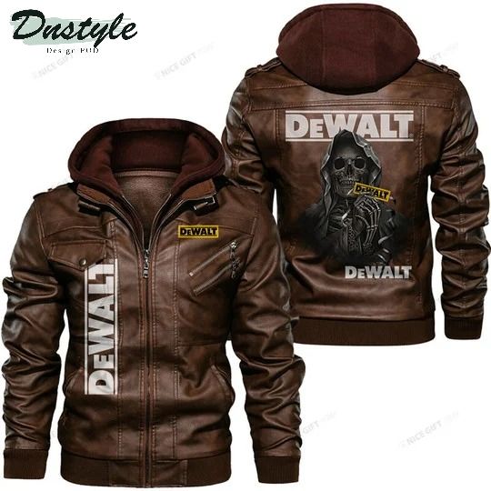 DeWalt skull leather jacket