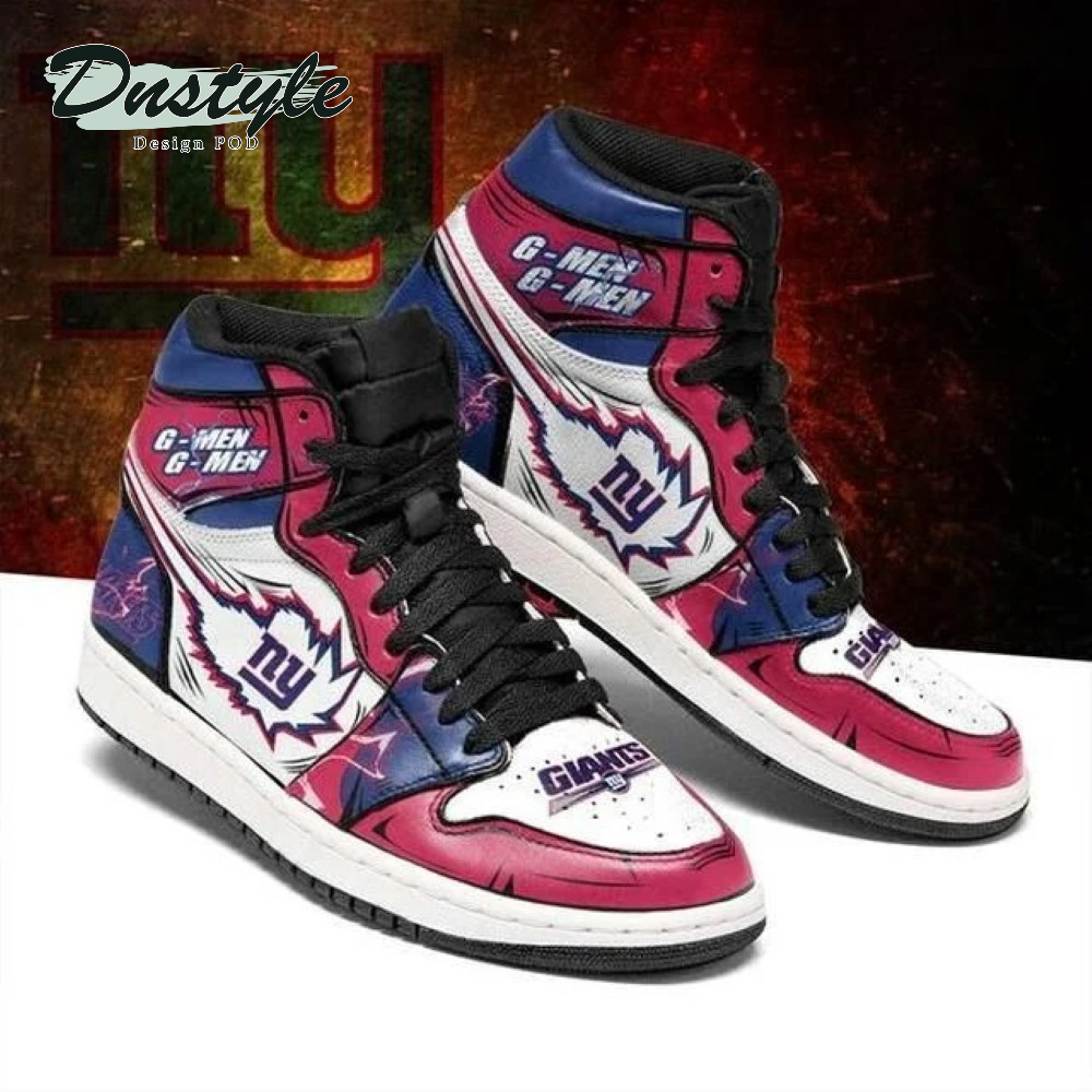 New York Giants Nfl High Air Jordan 1 Shoes Sneaker