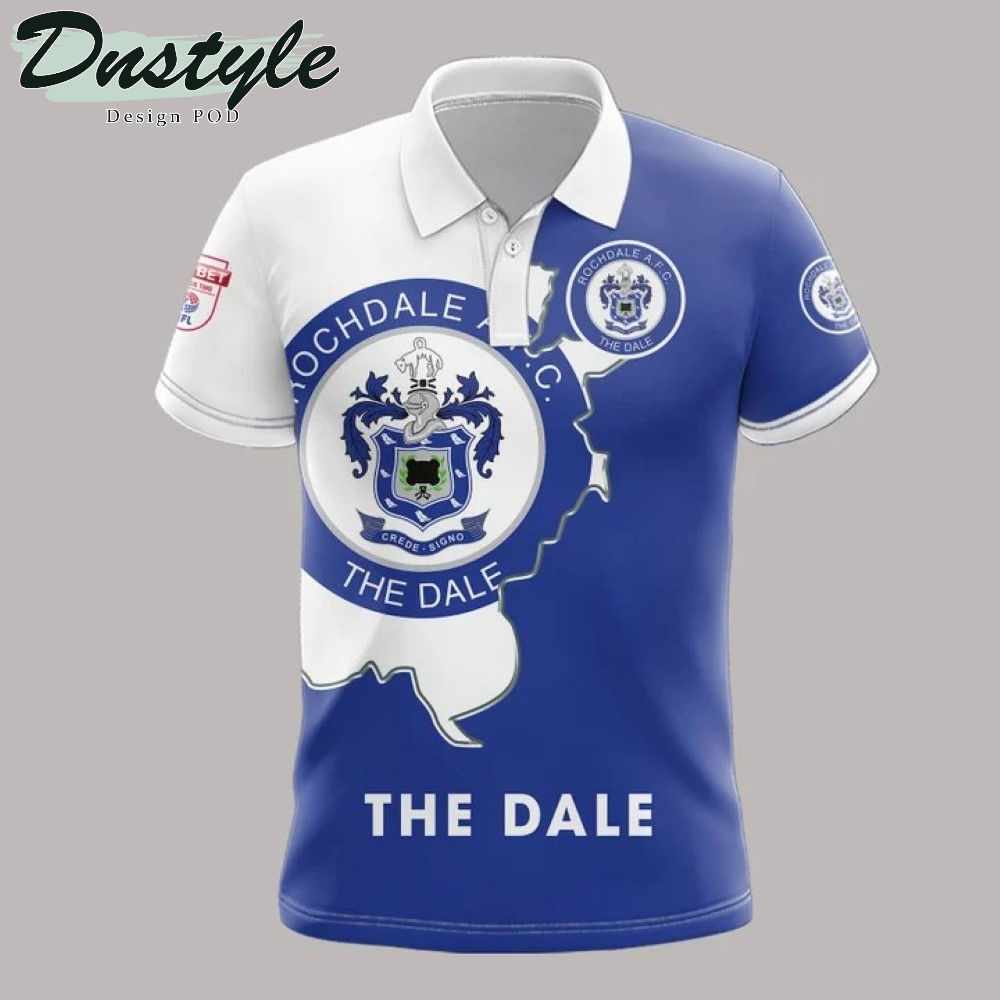 Rochdale AFC The Dale 3d All Over Printed Hoodie
