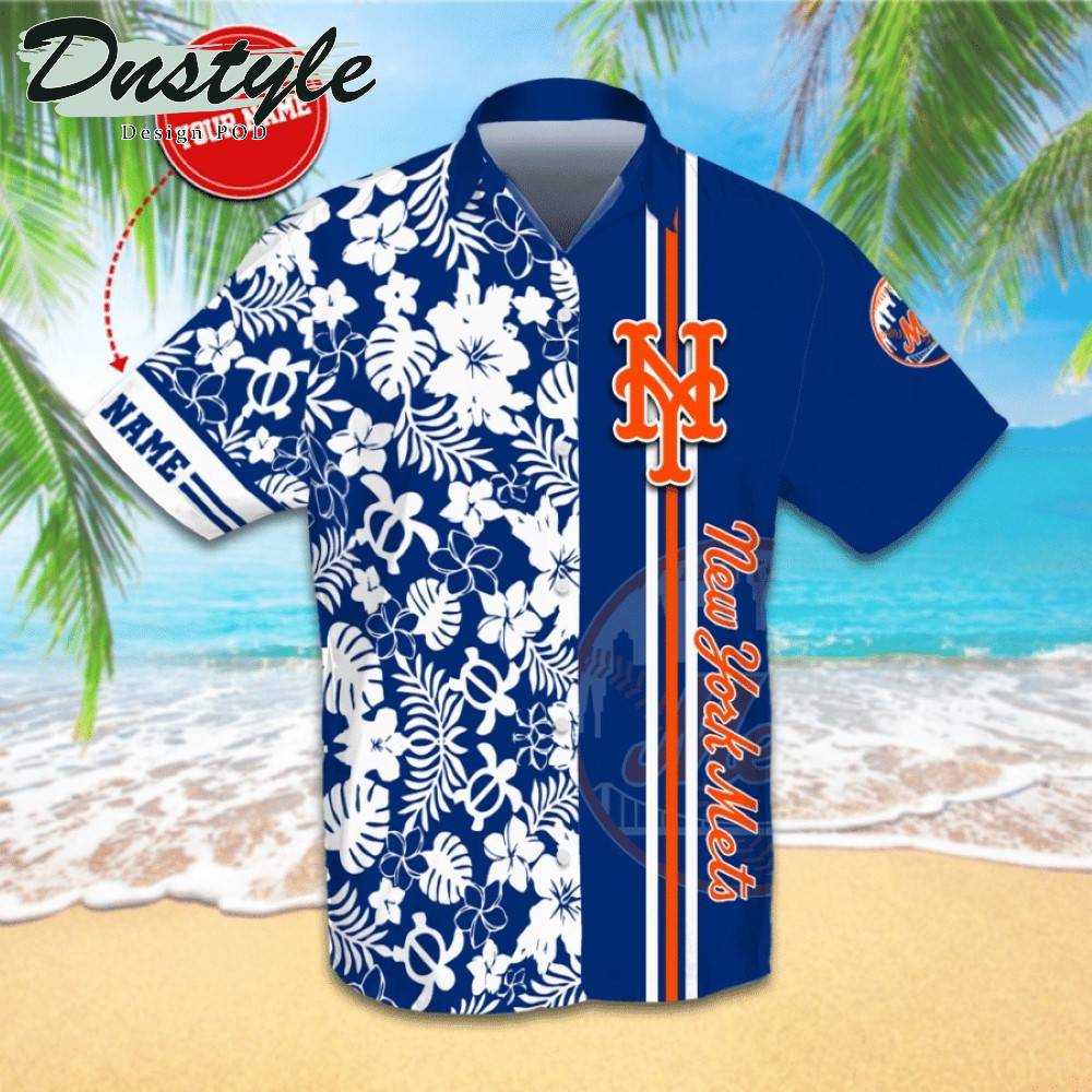 Personalized New York Mets Hawaiian Shirt And Short #1
