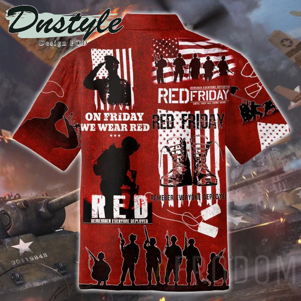 On Friday We Wear Red Veteran Hawaii Shirt