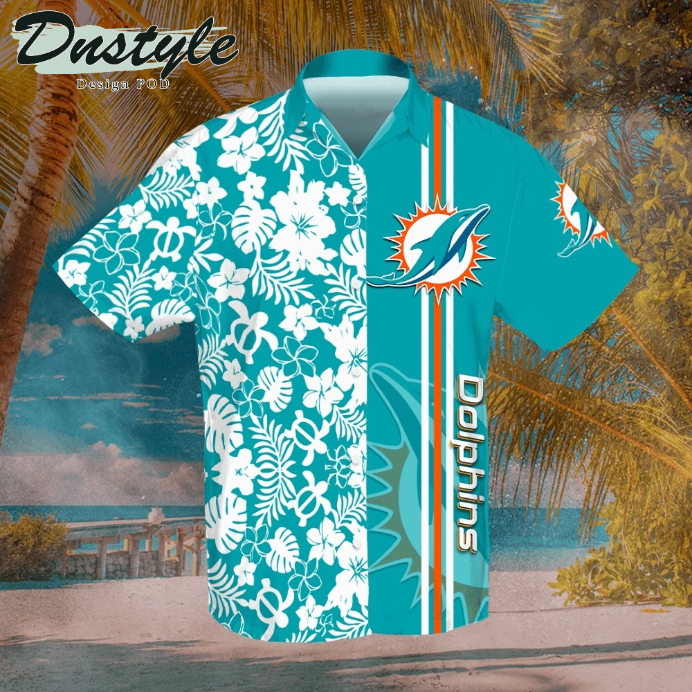Miami Dolphins Hawaiian Shirt And Short #2