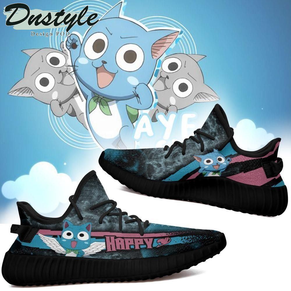Happy Cat Fairy Tail Anime Yeezy Shoes Sneakers
