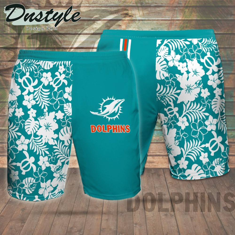 Miami Dolphins Hawaiian Shirt And Short #2