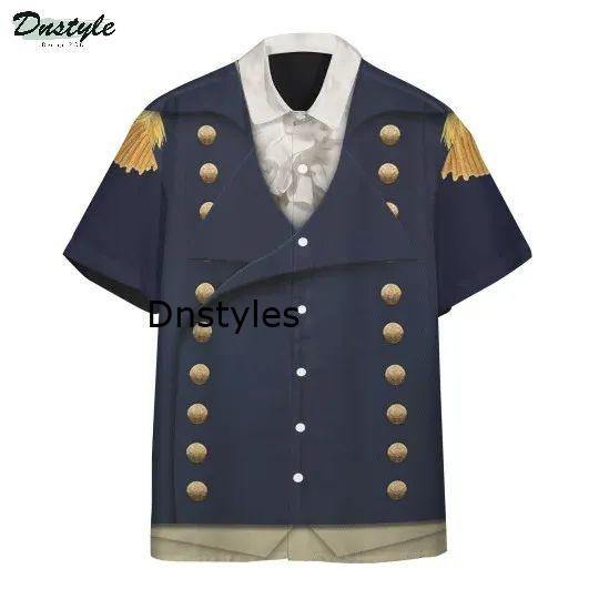 Royal Navy Captain 1806 Napoleonic Wars British Navy Hawaiian Shirt