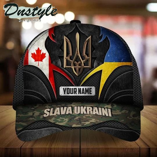 Personalized Canada Stands With Ukraine Hat
