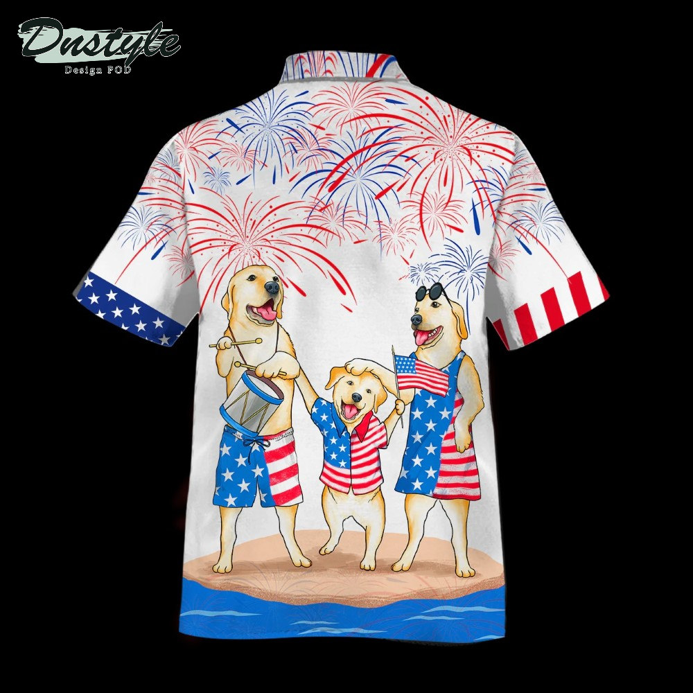 Labrador 4th of July Hawaiian Shirt