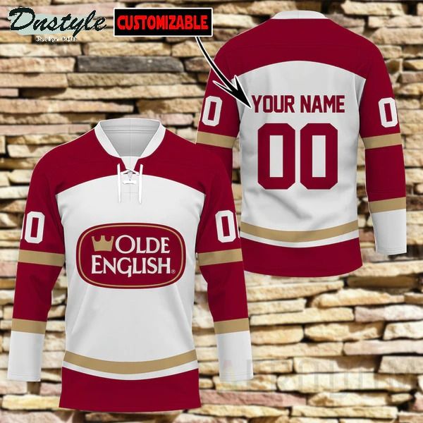 Old English Personalized Hockey Jersey