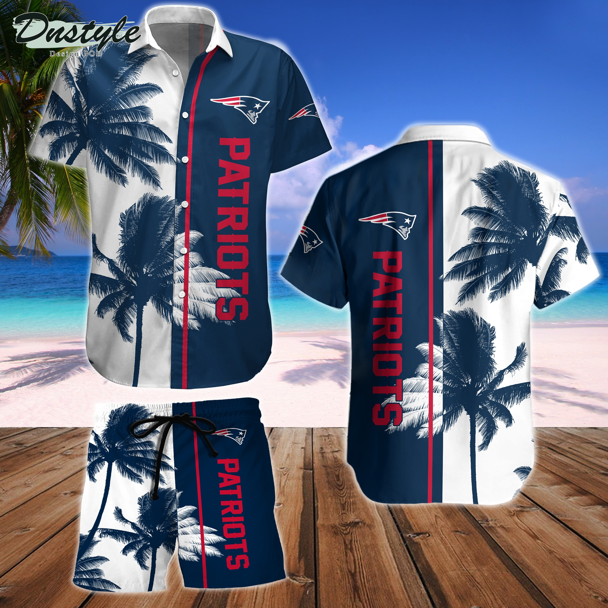 New England Patriots Hawaiian Shirt And Short