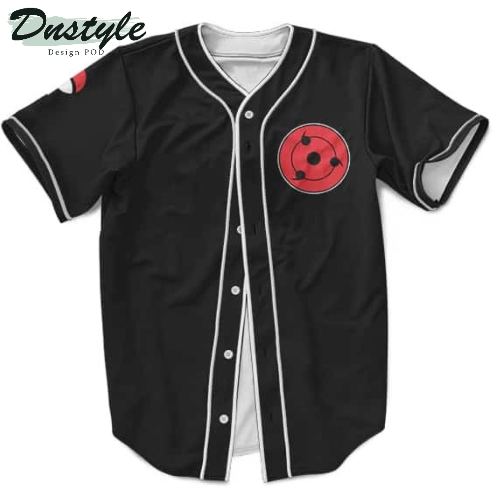 Uchiha Clan Themed Sharingan Black MLB Baseball Shirt