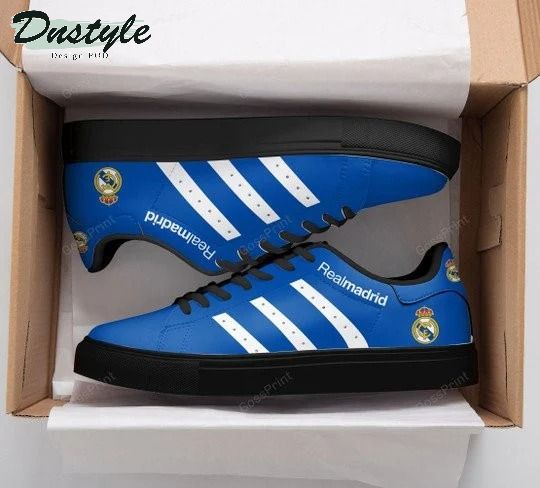 Real Madrid blue stan smith low top shoes