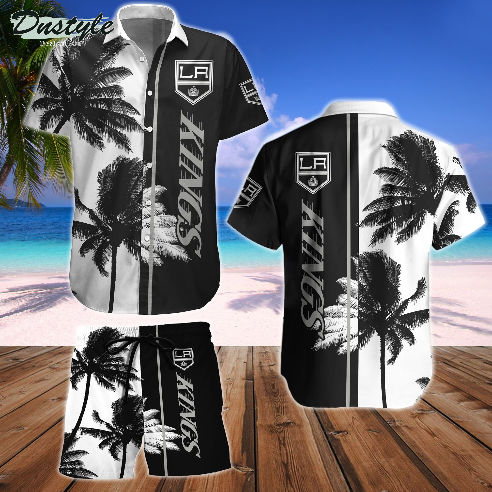 Los Angeles Kings Hawaiian Shirt And Short