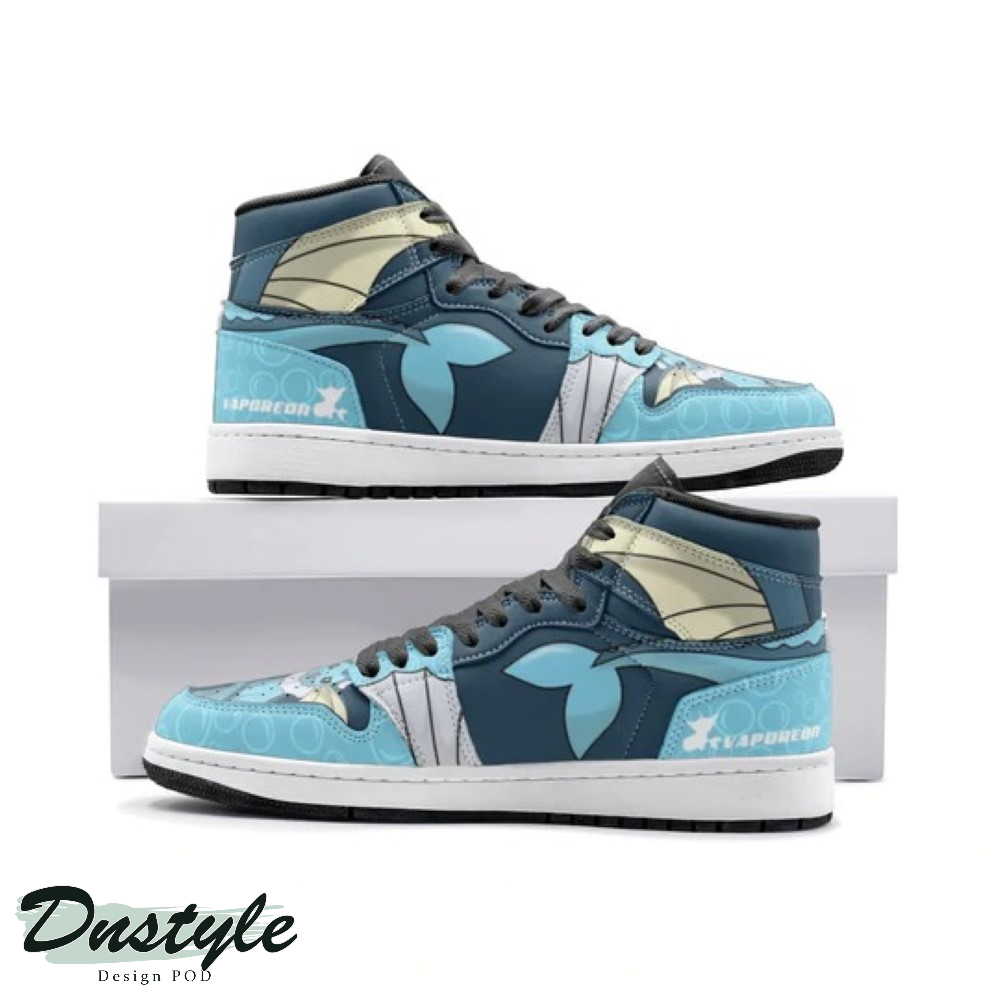 Vaporeon Pokemon Anime High Air Jordan Sneaker Shoes