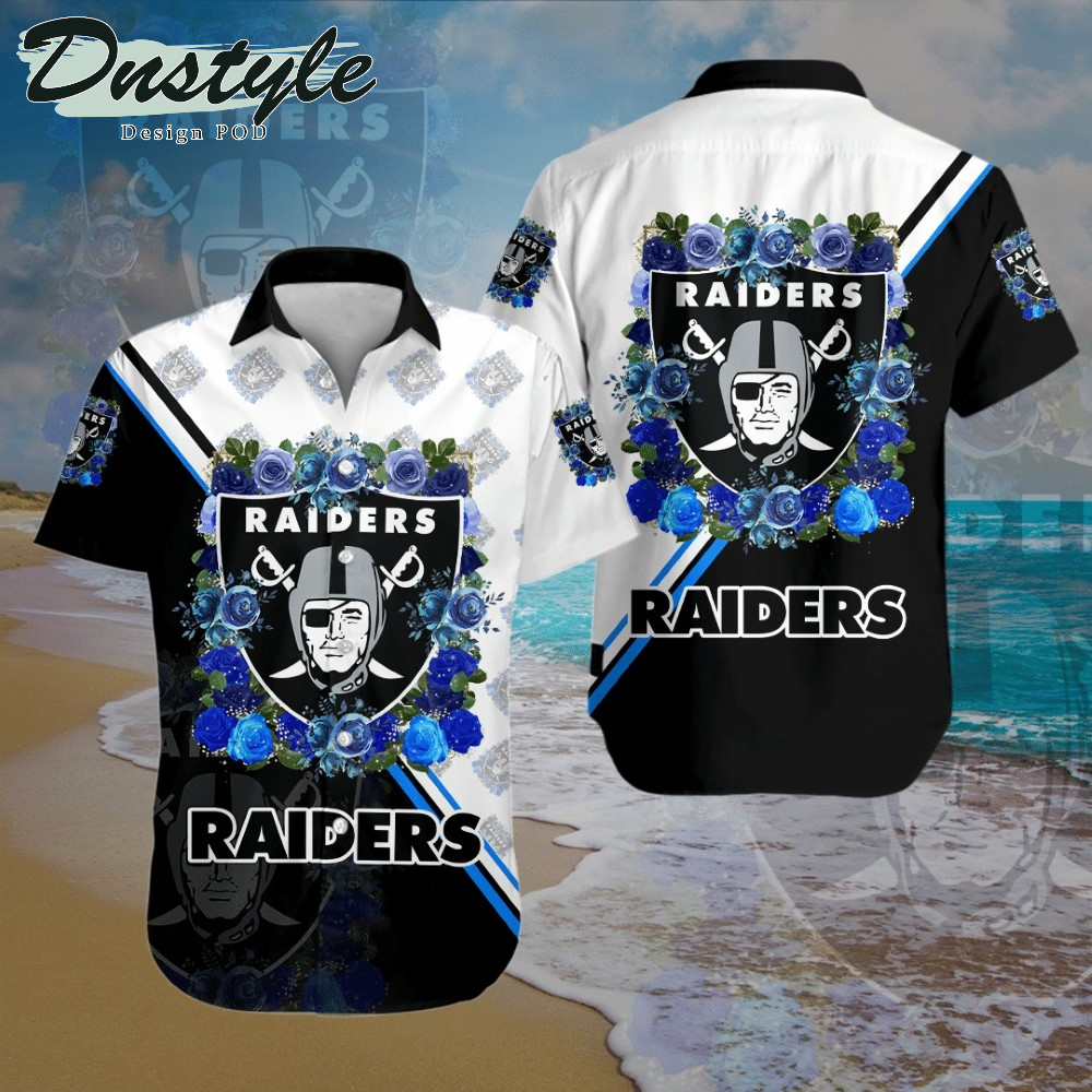 Las Vegas Raiders Hawaiian Shirt And Short #1