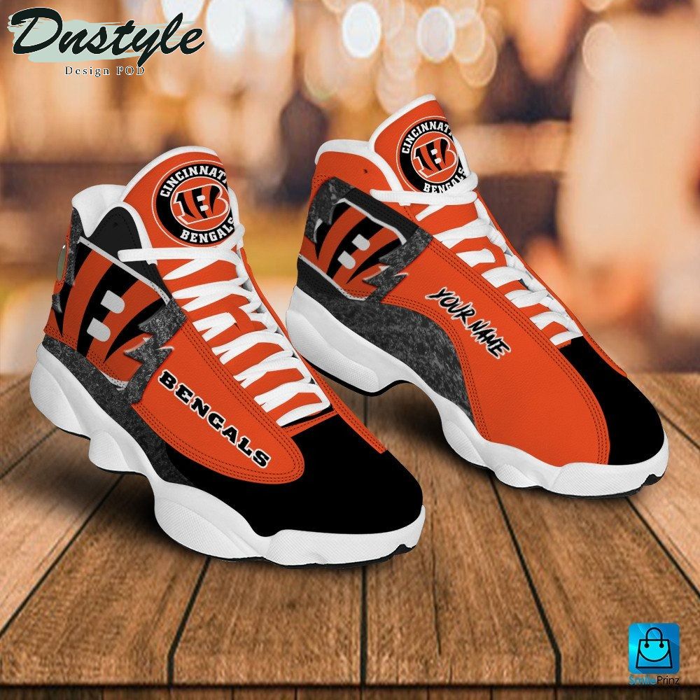 Cincinnati Bengals Custom Name Air Jordan 13 Shoes Sneaker
