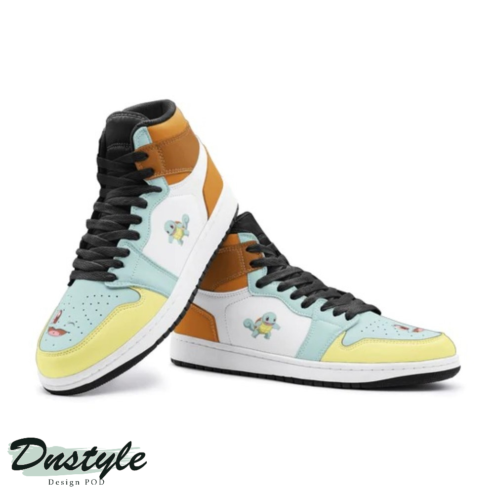 Squirtle Pokemon Anime High Air Jordan Sneaker Shoes