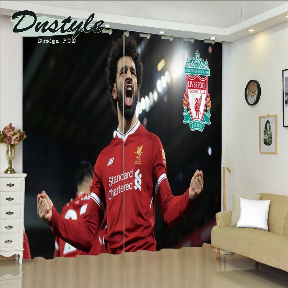 Liverpool Standard Chartered Live Red Breathe Red Stand Red Luxury Brand Window Curtains