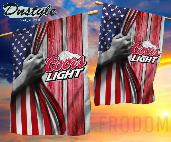 Coors Light Beer USA Flag