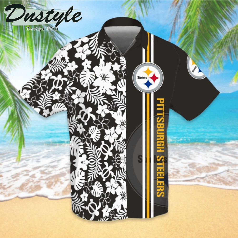 Pittsburgh Steelers Hawaiian Shirt And Short #1