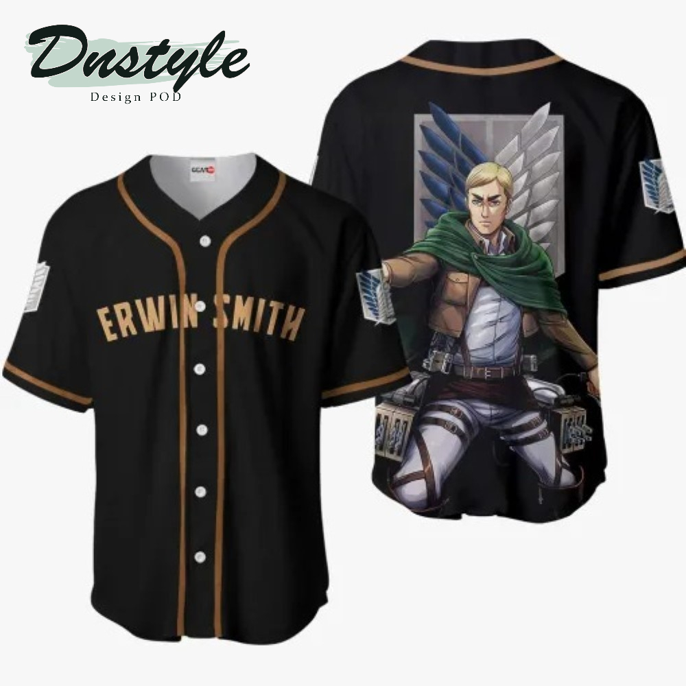 Erwin Smith Anime Baseball Jersey