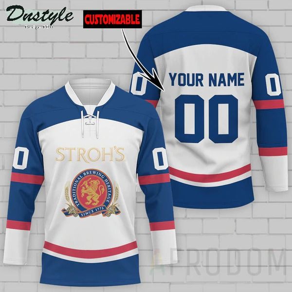 Stroh's Beer Personalized Hockey Jersey