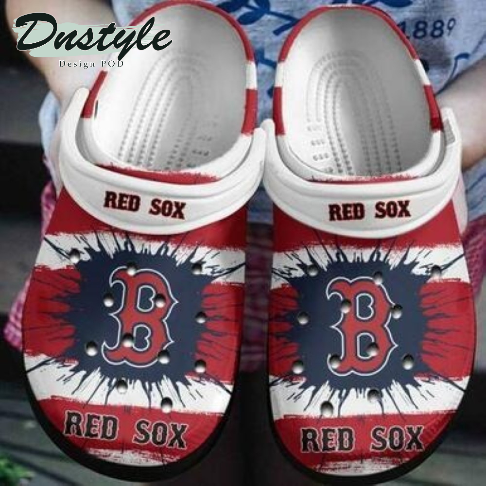 Boston Red Sox Personalized Crocs Crocband Clogs