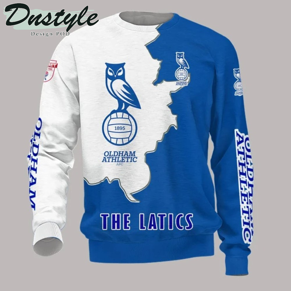 Oldham Athletic The Latics 3d All Over Printed Hoodie