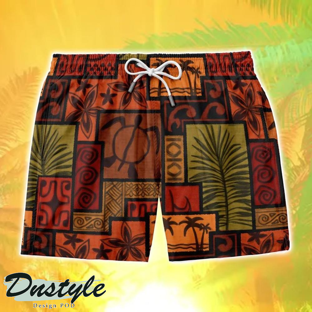 African Symbols Hawaiian Shirt And Short