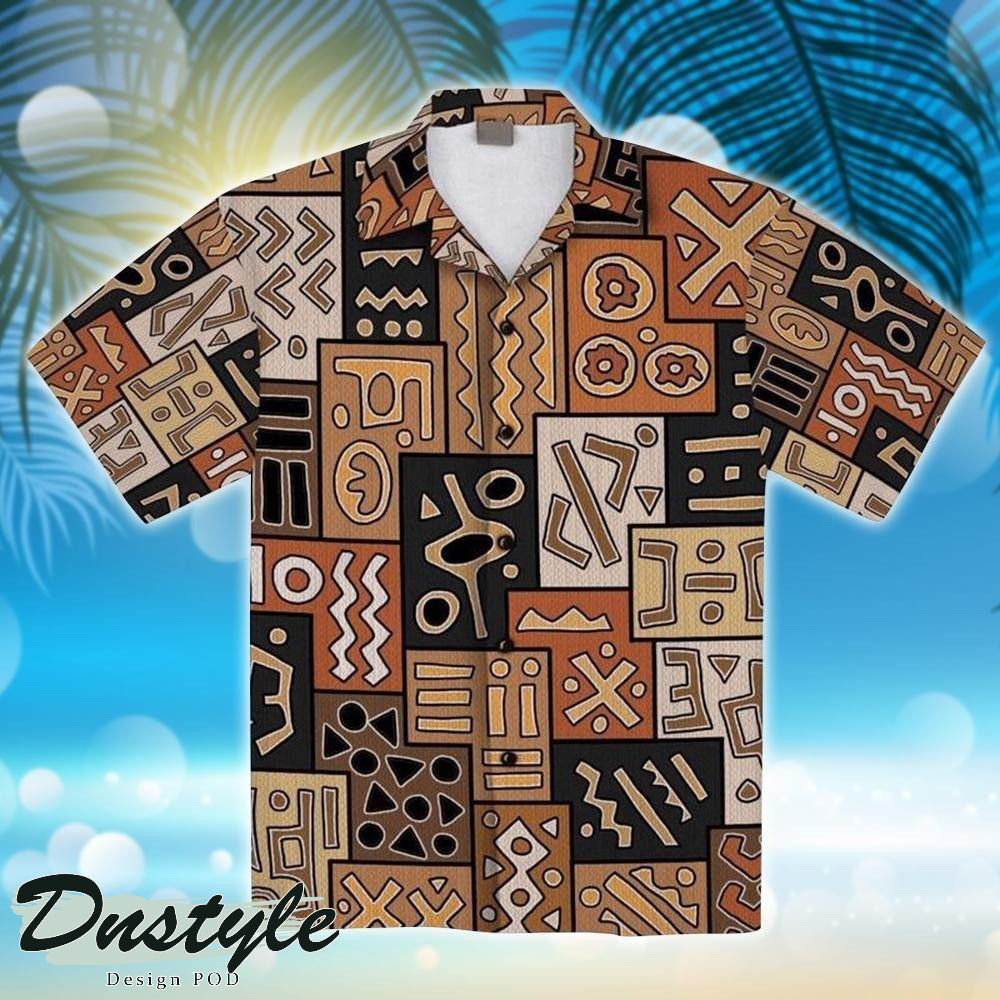 African Pattern Hawaiian Shirt And Short