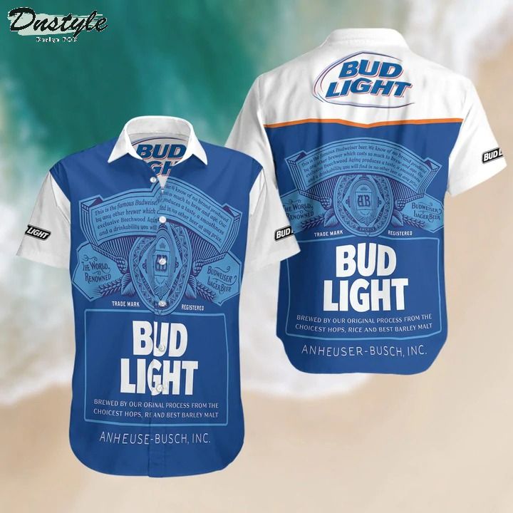 Bud Light Summer Hawaiian Beach Shirt